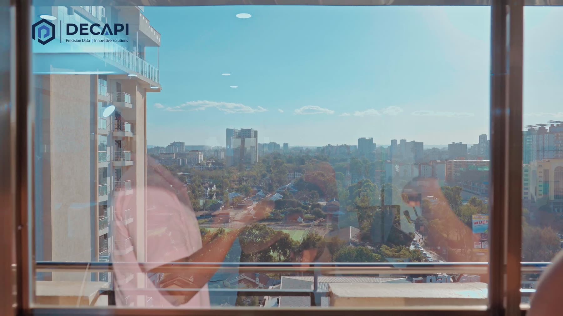 The DECAPI office, looking over the city