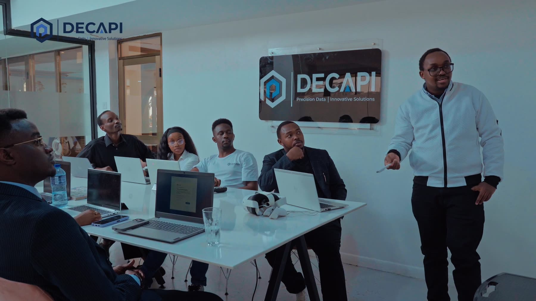 The DECAPI team at a stand-up