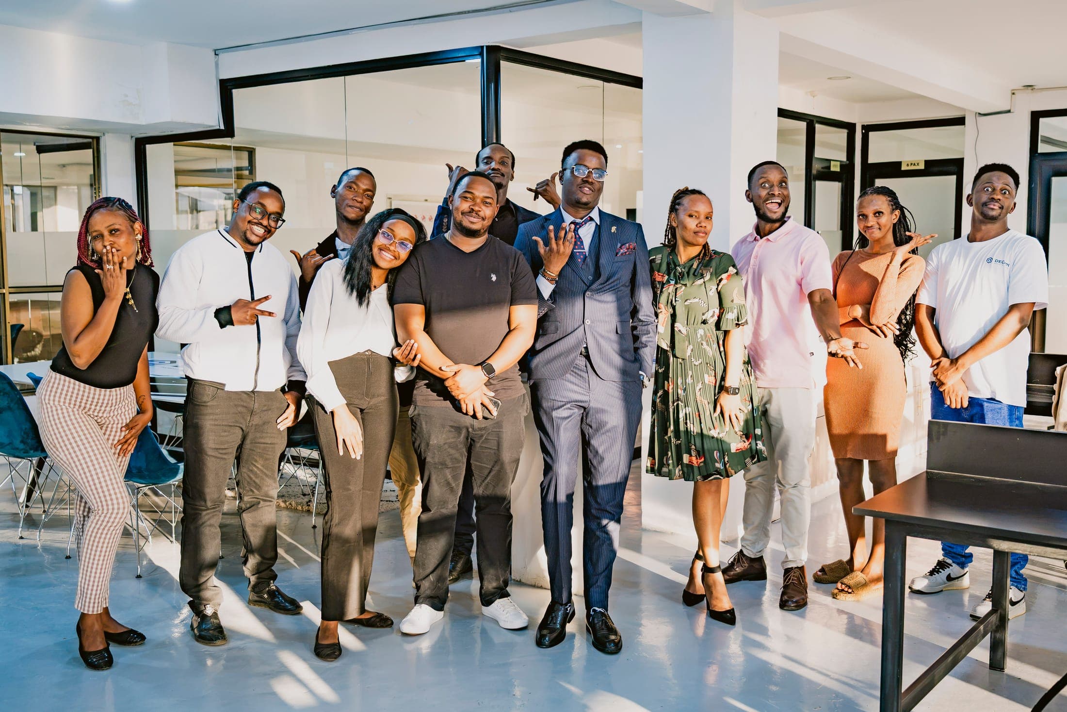 The DECAPI team together at the office